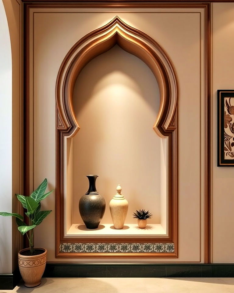 decorative wall niches arabic interior design - 15 Arabic Interior Design Ideas
