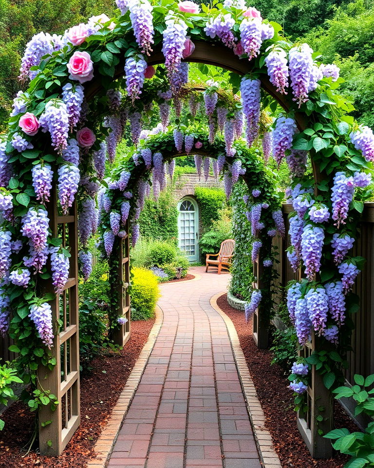 delightful arched trellises - 40 Secret Garden Ideas