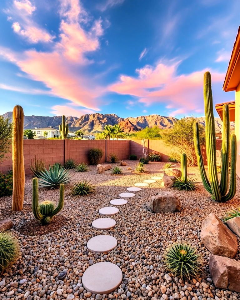 desert friendly xeriscaping backyard landscaping - 25 Las Vegas Backyard Landscaping Ideas