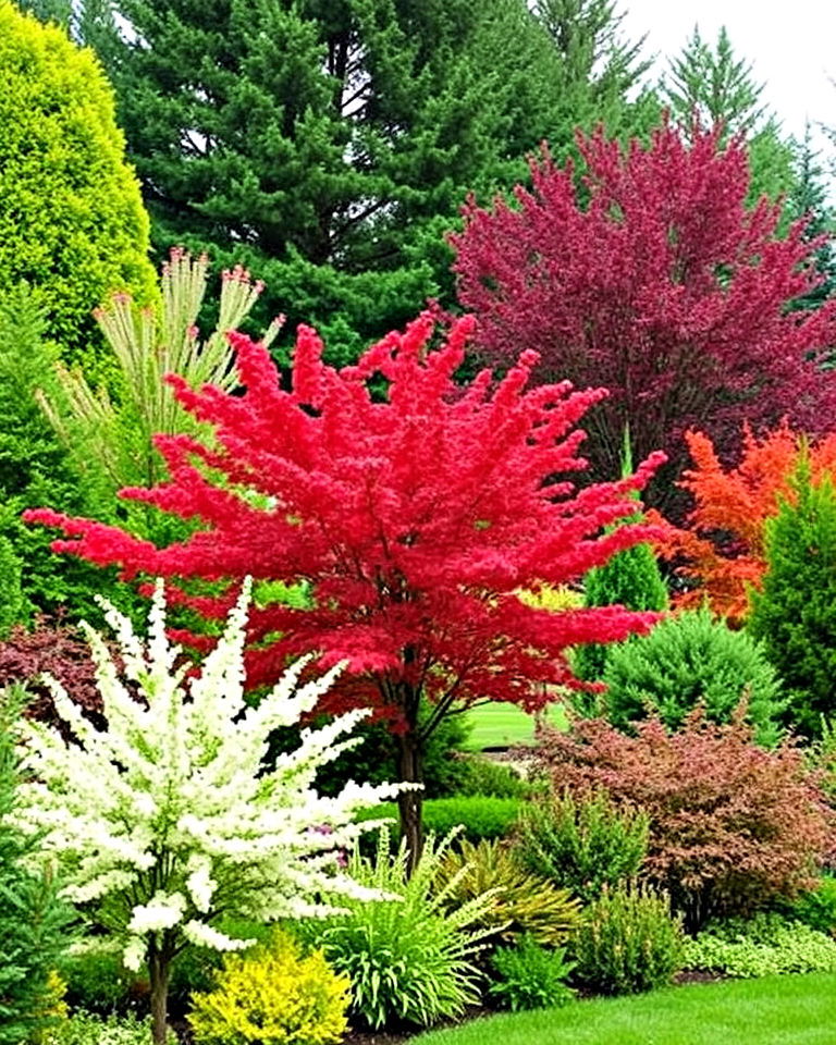 design a seasonal tree garden - 25 Tree Landscaping Ideas