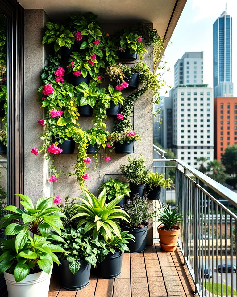 design a vertical garden oasis - 20 Large Balcony Ideas