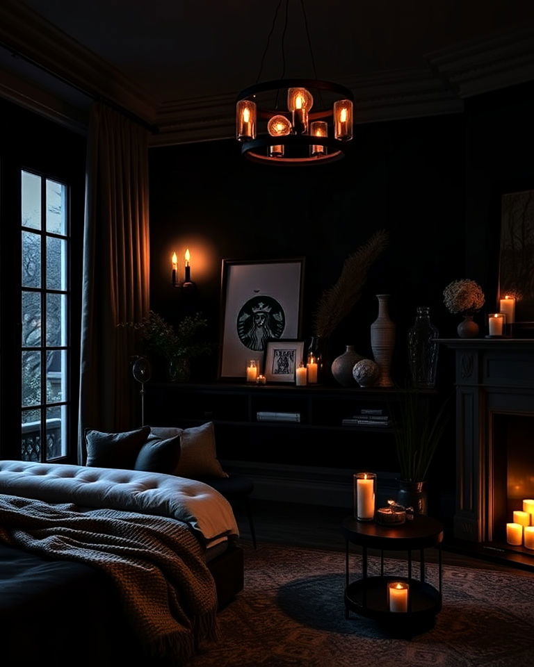 dim ambient lighting for relaxation - 25 Moody Interior Design Ideas