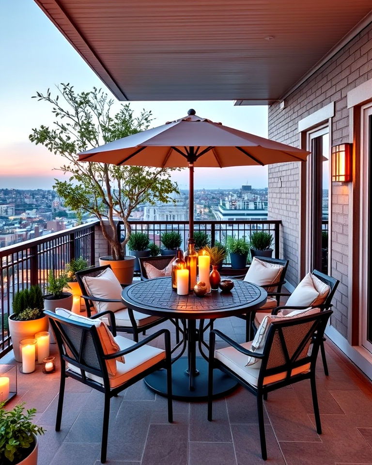 dining space for alfresco meals - 20 Large Balcony Ideas