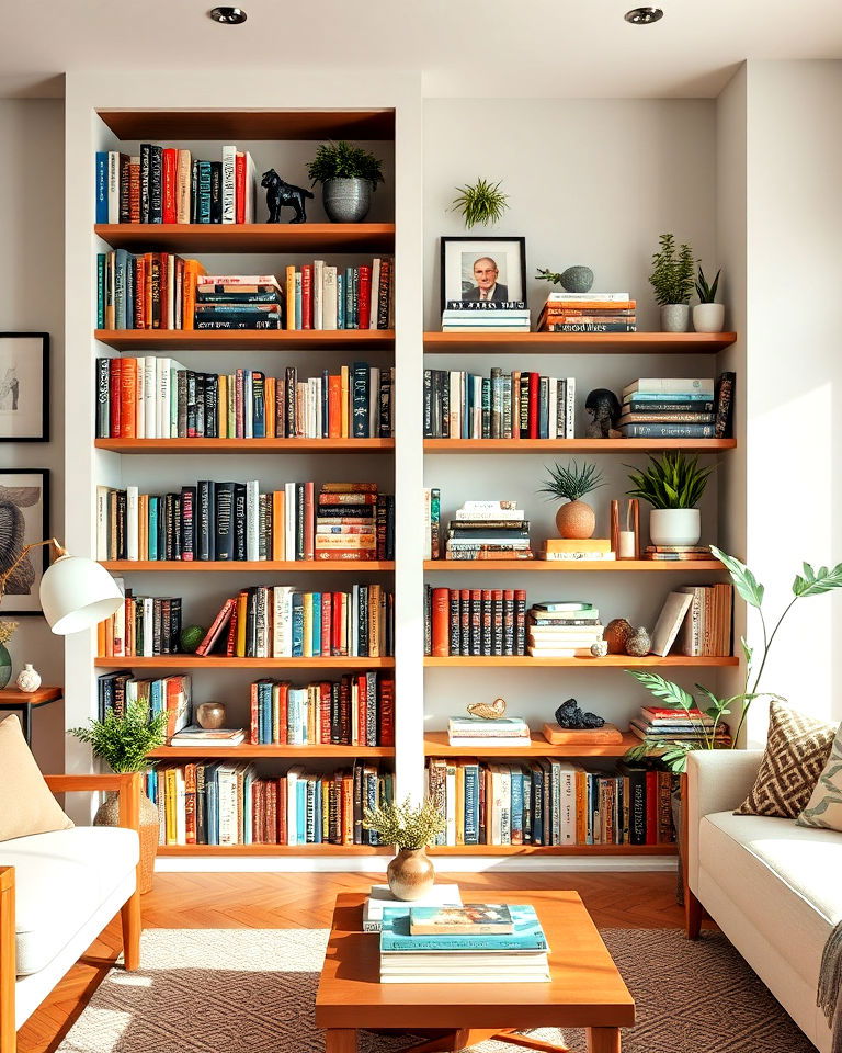 display books creatively decor - 20 Eclectic Interior Design Ideas