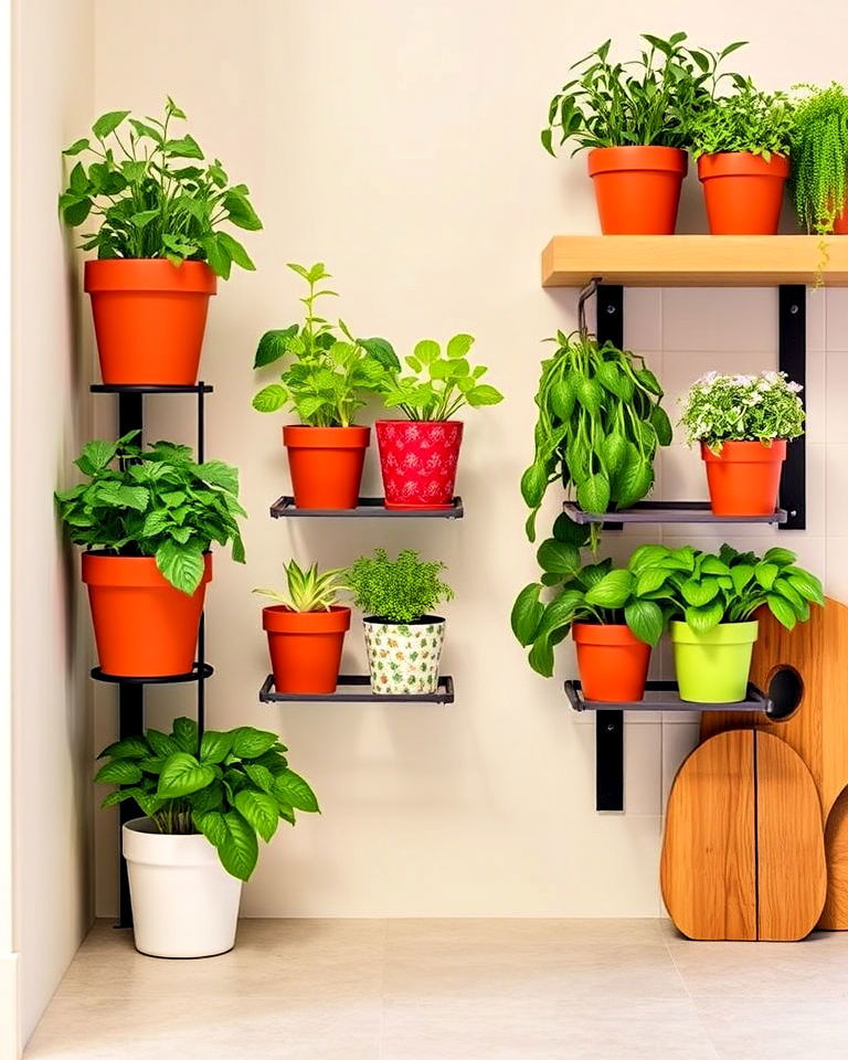 display plants or herbs to an awkward corner - 15 Awkward Kitchen Corner Ideas