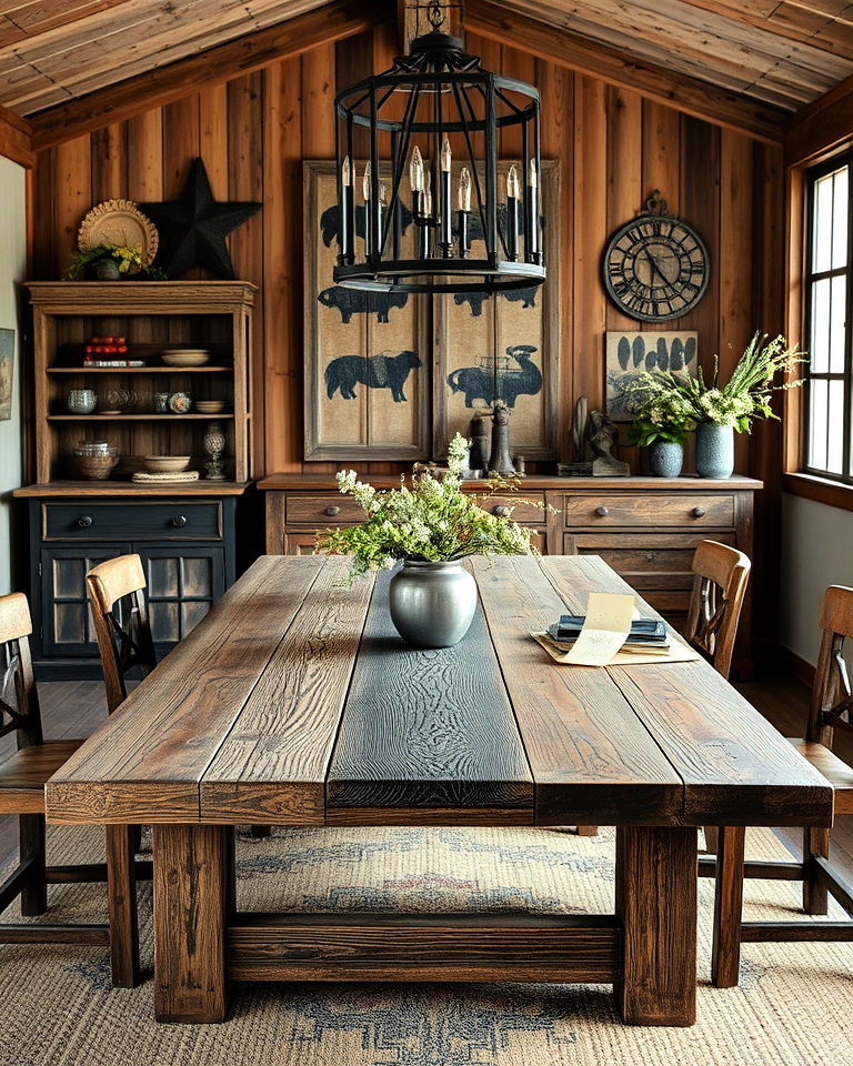 distressed finishes western interior design - 25 Western Interior Design Ideas