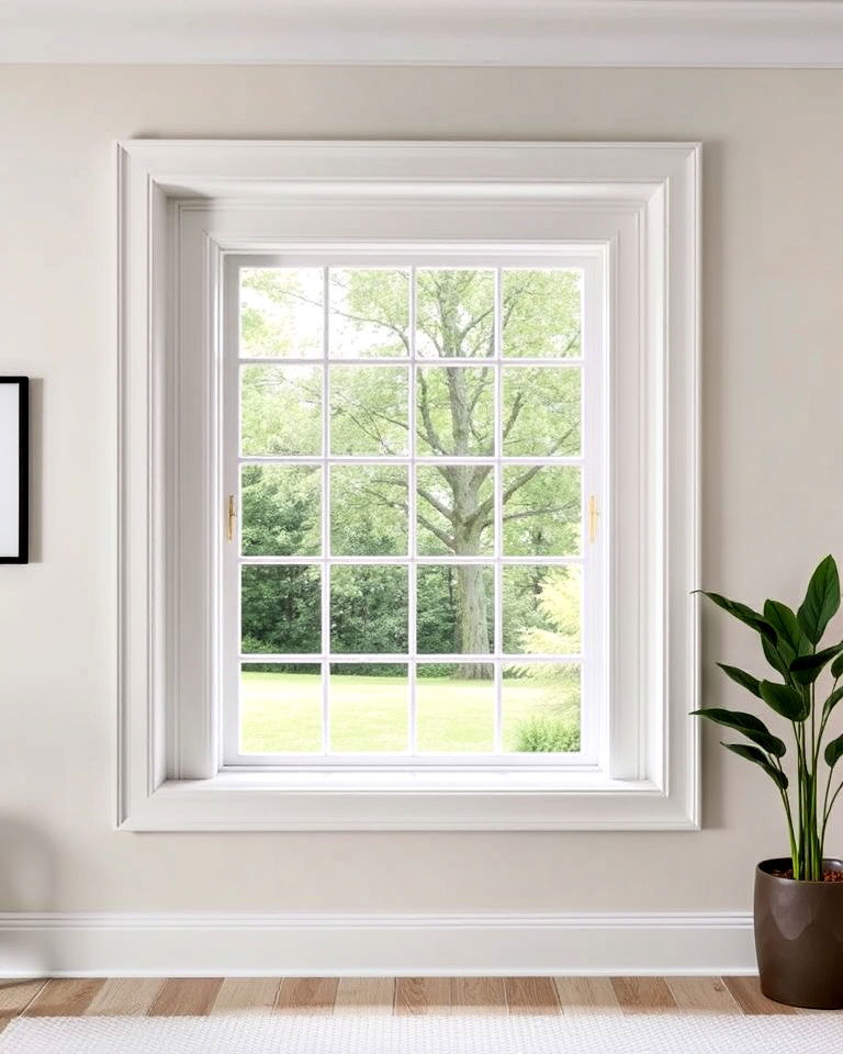 double cased trim for a layered window look - 30 Window Trim Ideas