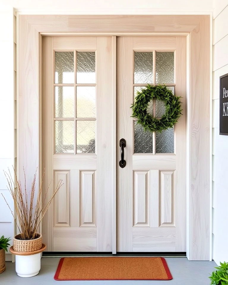 driftwood neutrality front door - 20 Stained Front Door Ideas