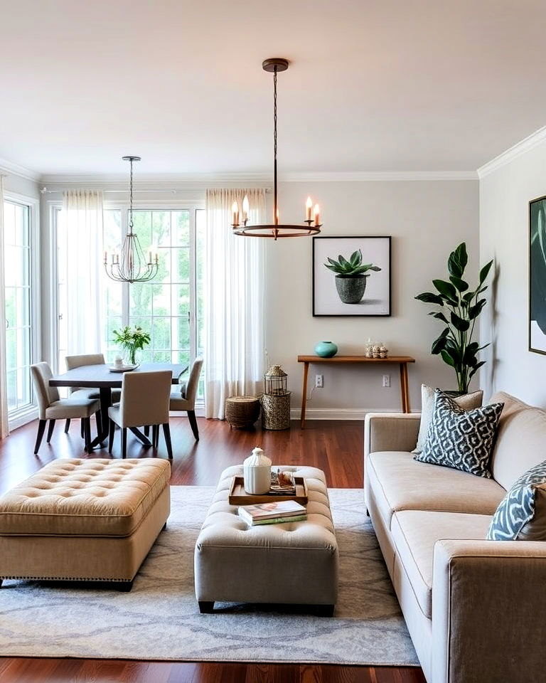 dual purpose furniture for combo room - 30 Living Room Dining Room Combos