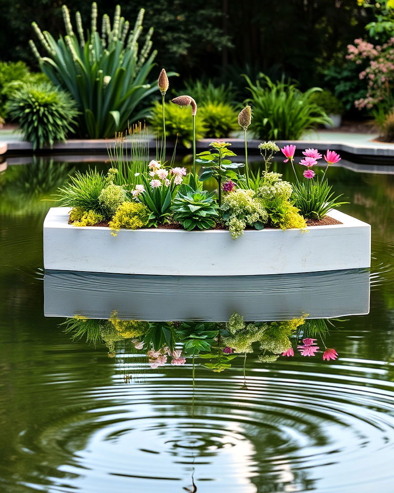dynamic floating garden beds - 20 Whimsical Garden Ideas