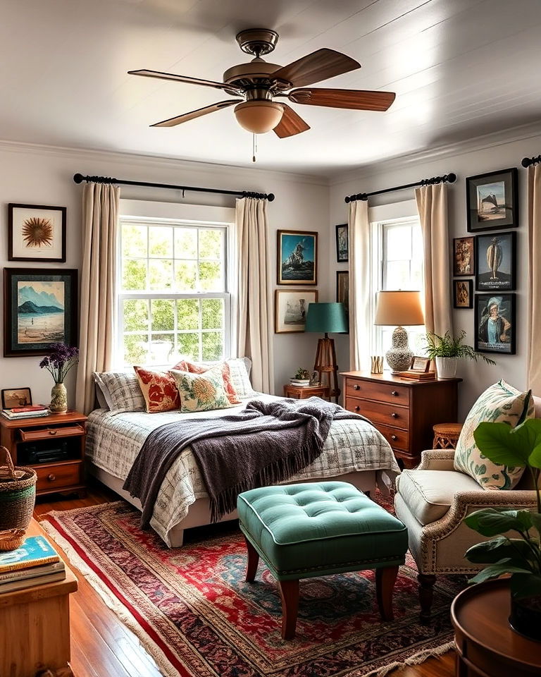 eclectic and personal touches bungalow interior - 25 Bungalow Interior Design Ideas