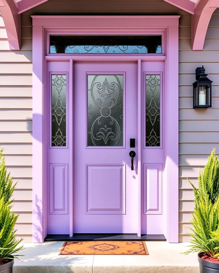 eclectic modern lavender front door - 15 Lavender Front Door Ideas