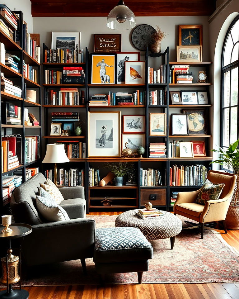 eclectic reading room - 25 Reading Room Ideas