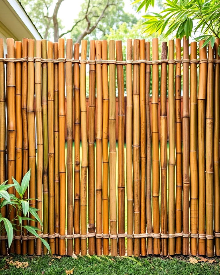 eco friendly bamboo fence - 40 Types of Fences