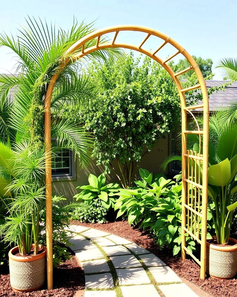 eco friendly bamboo garden arch - 25 Garden Arch Ideas
