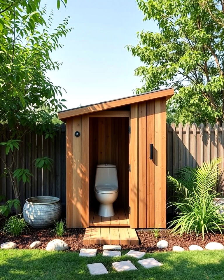 eco friendly composting outhouse - 15 Outhouse Design Ideas