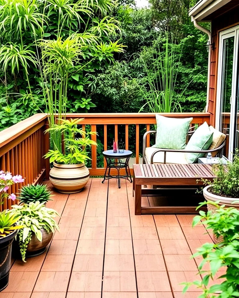 eco friendly garden decking - 30 Garden Decking Ideas