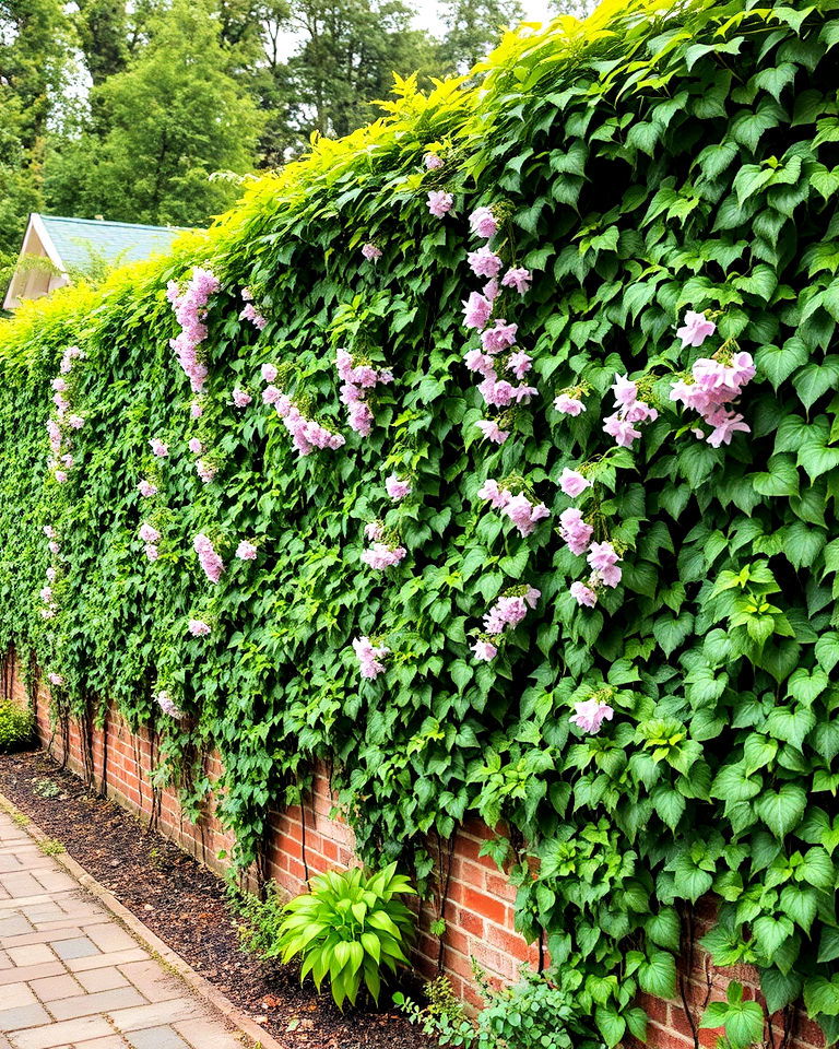 eco friendly living walls with vines - 25 Property Line Landscaping Ideas