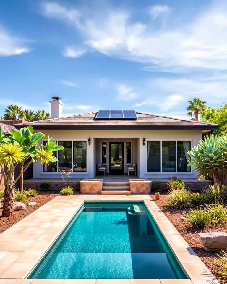eco friendly pool design - 15 Front Yard Pool Ideas