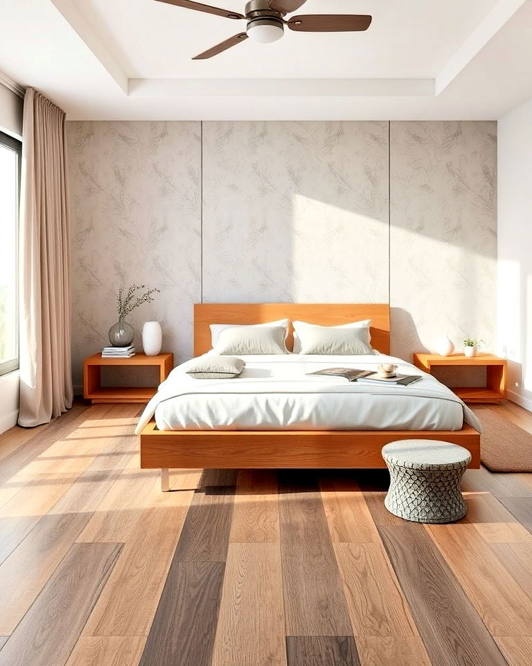 eco friendly vinyl flooring for bedroom - 15 Vinyl Flooring Bedroom Ideas