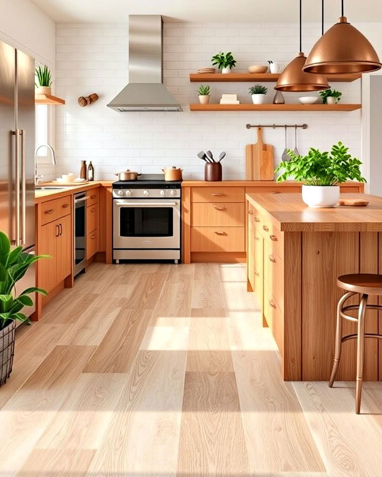 eco friendly vinyl flooring for kitchen - 25 Vinyl Kitchen Flooring Ideas
