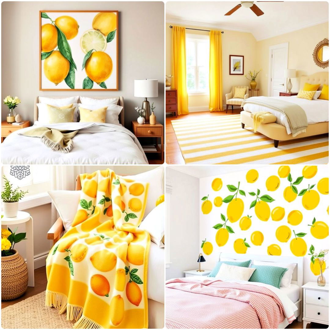 elagant lemon bedroom ideas