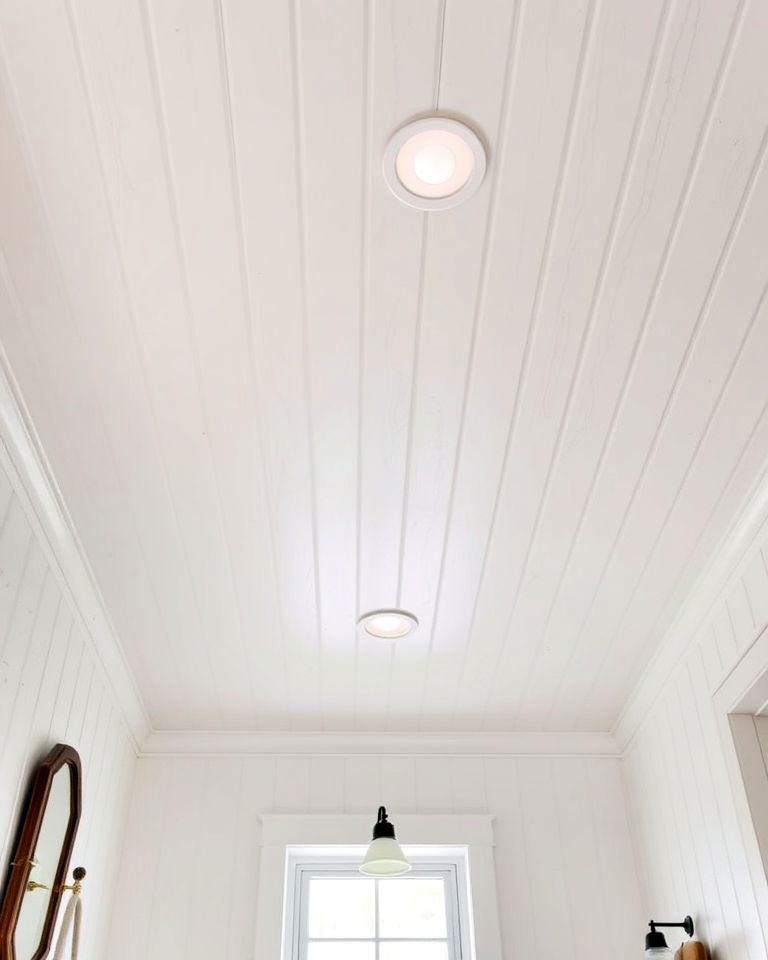 elegance beadboard wood plank ceiling - 15 Wood Plank Ceiling Ideas