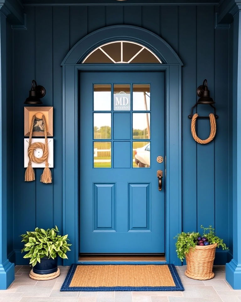 elegance marine blue front door - 30 Blue Front Door Colors