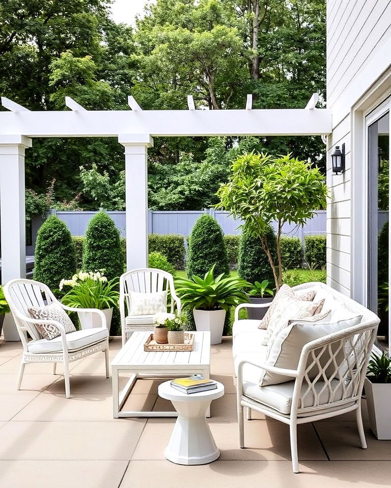 elegance white outdoor furniture - 20 White Interior Design Ideas