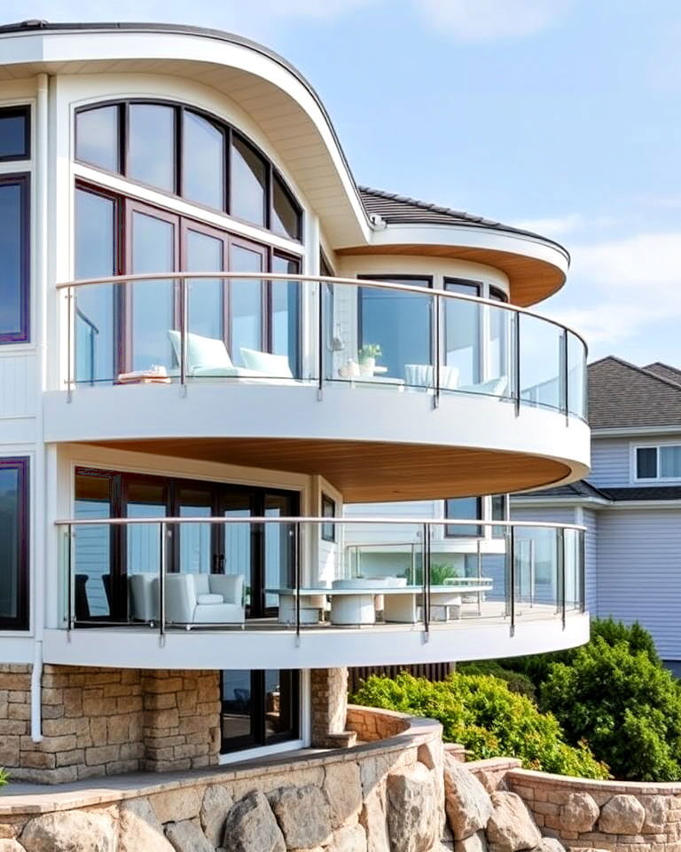 elegant curved cantilever balcony - 15 Cantilever Balcony Ideas