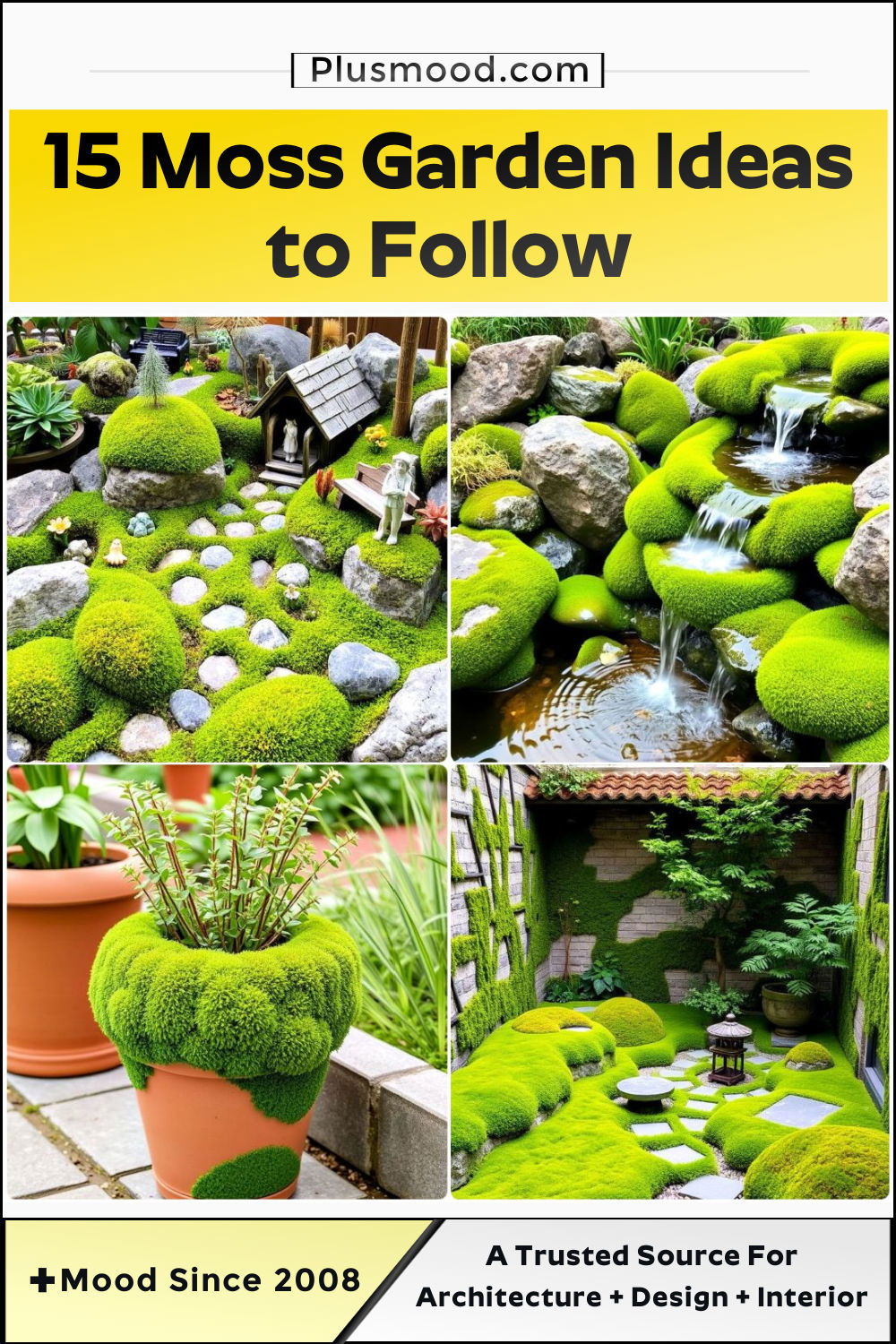 elegant moss garden ideas