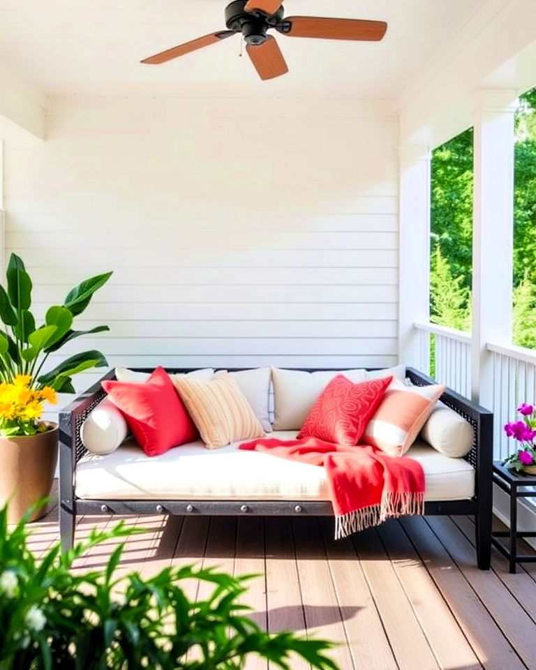 elevate your verandas comfort with a daybed - 40 Veranda Ideas