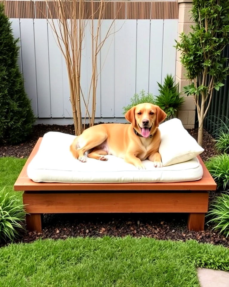 elevated resting platforms - 20 Dog Friendly Landscaping Ideas