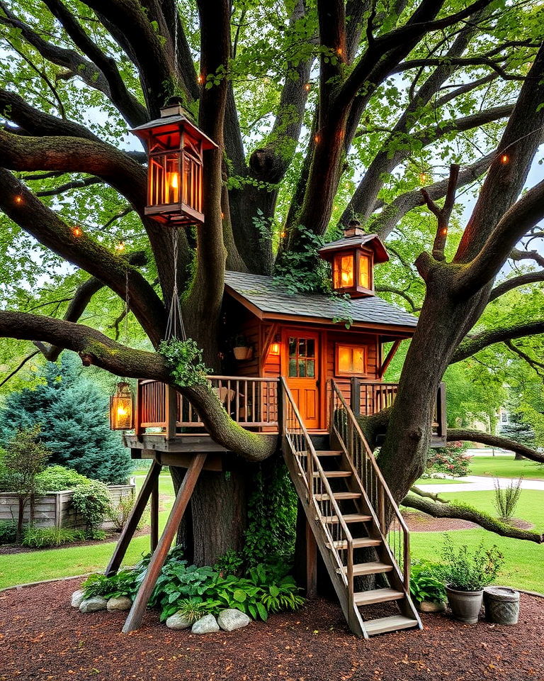 enchanted treehouse secret garden - 40 Secret Garden Ideas