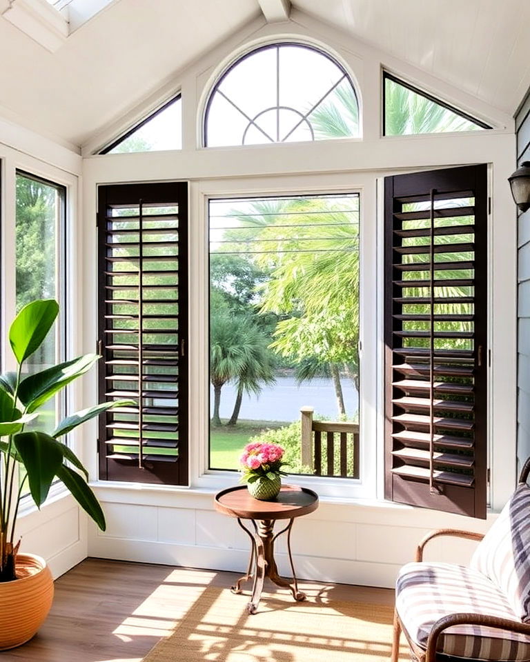 enclosed porch louvered windows - 15 Enclosed Porch Ideas With Windows