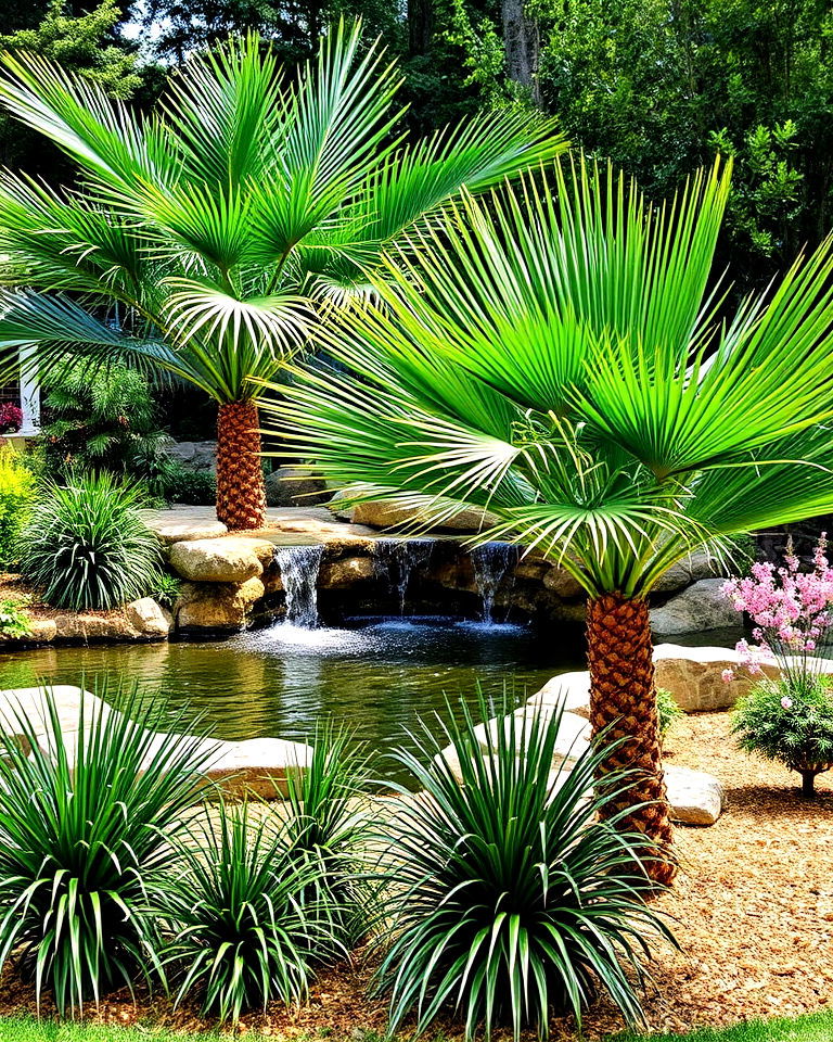 enhancing water features pine straw landscaping - 15 Pine Straw Landscaping Ideas