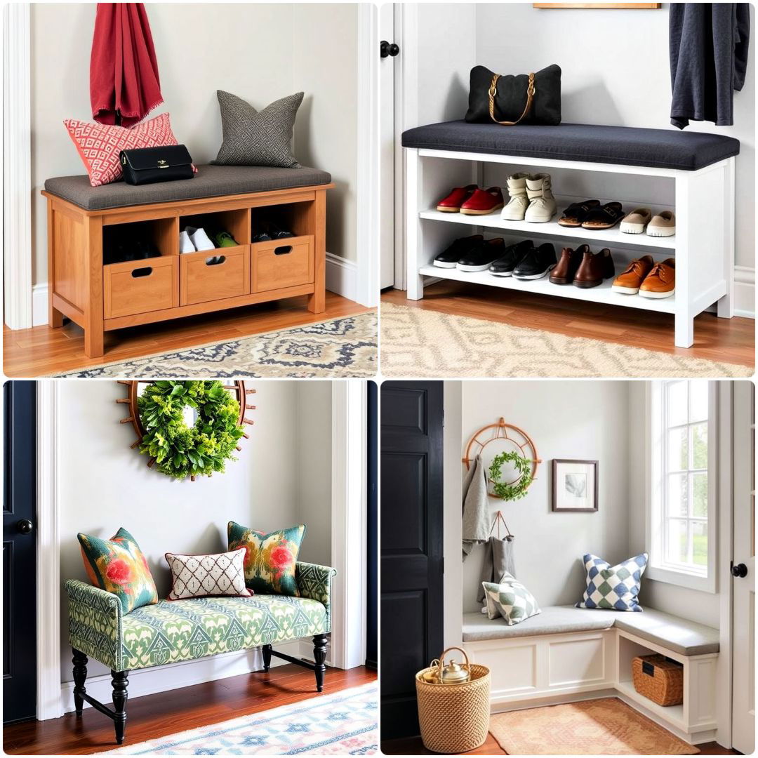 25 Entryway Bench Ideas For Small Spaces And Storage