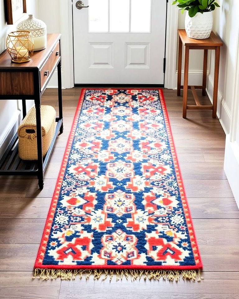 entryway layered runners - 15 Entryway Runner Ideas
