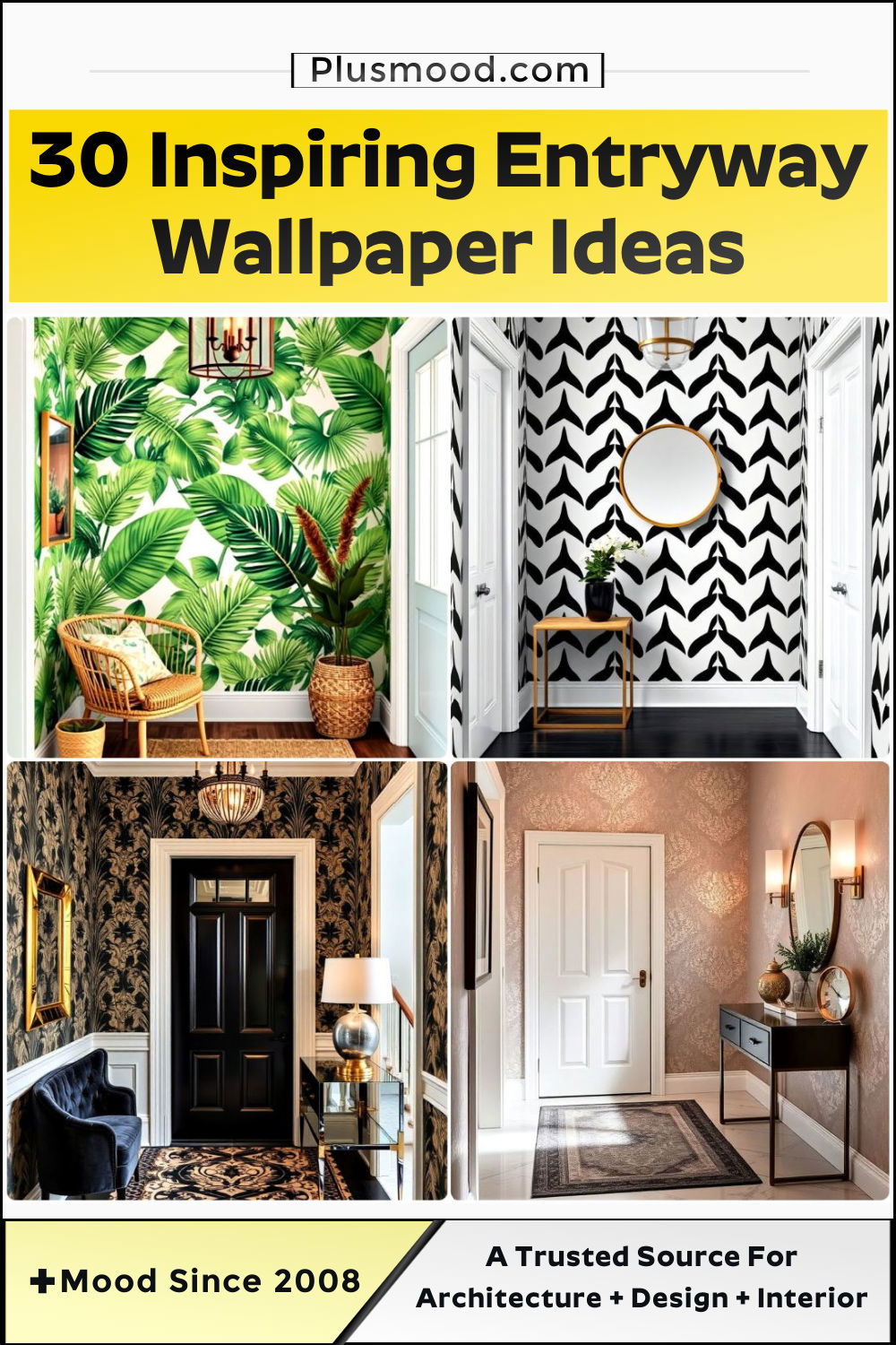 entryway wallpaper ideas to copy