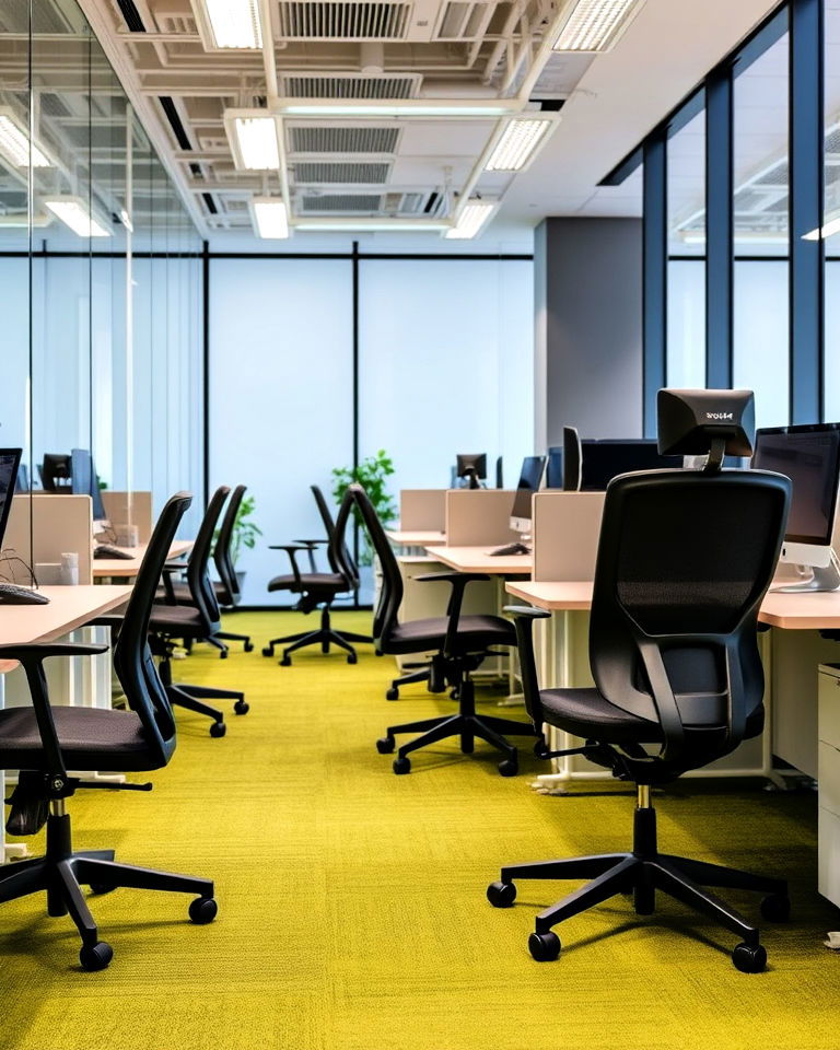 ergonomic furniture corporate office interior - 25 Corporate Office Interior Design Ideas