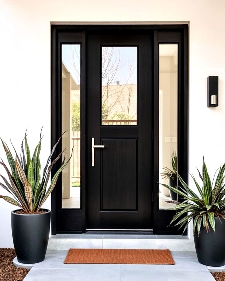 espresso sophistication front door - 20 Stained Front Door Ideas