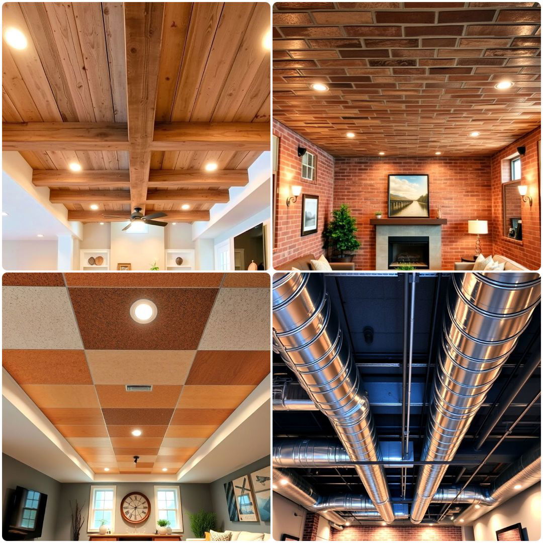 exposed basement ceiling ideas