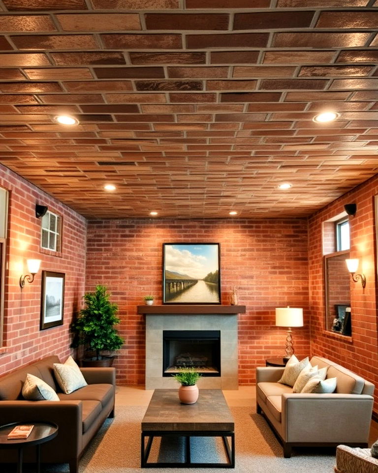 exposed brick details on ceiling exposed brick details on ceiling - 20 Exposed Basement Ceiling Ideas