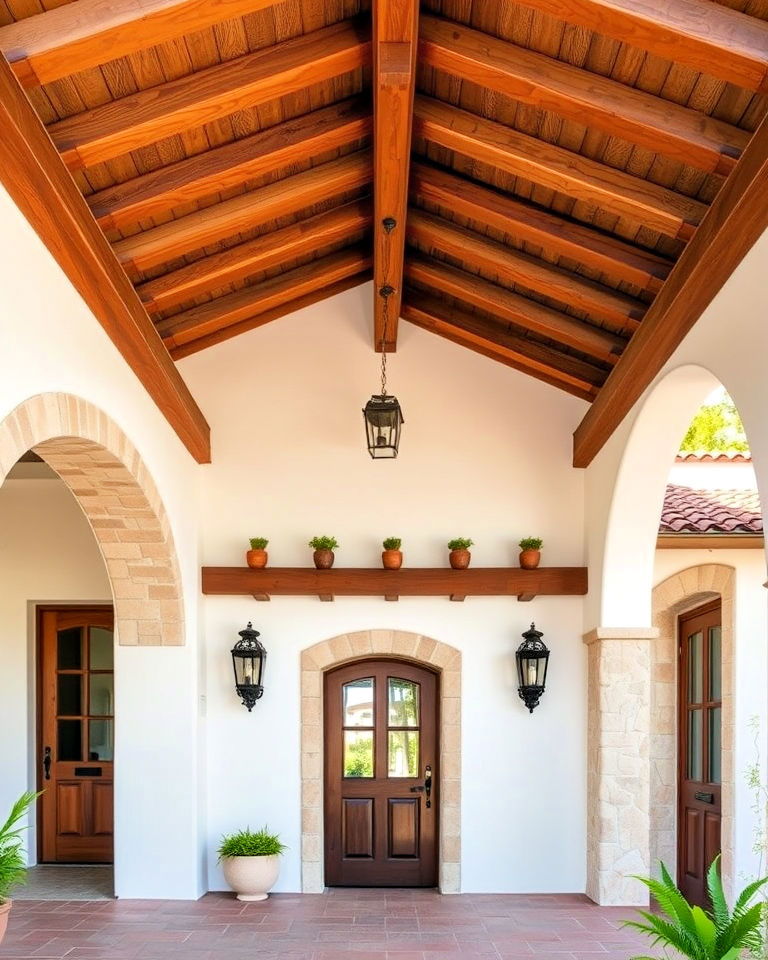 exposed wooden beams to mediterranean house exteriors - 25 Mediterranean House Exterior Ideas