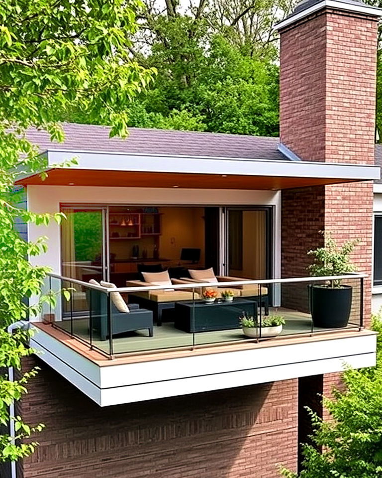 extended cantilever balcony with overhang - 15 Cantilever Balcony Ideas