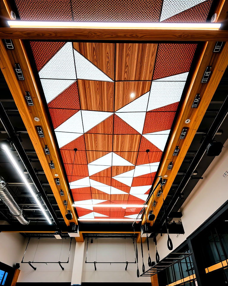 eye catching gym ceiling design - 25 Gym Interior Design Ideas