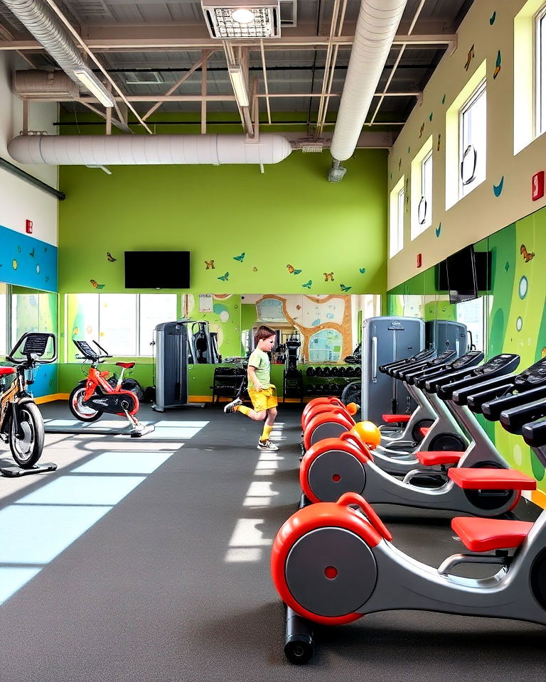 family friendly gym interior - 25 Gym Interior Design Ideas