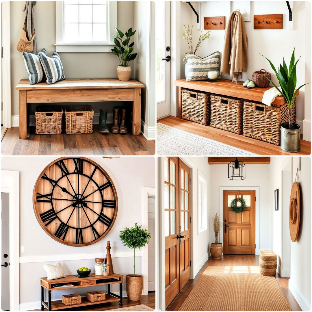 Farmhouse Entryway Ideas Welcoming Hallway Decor Tips