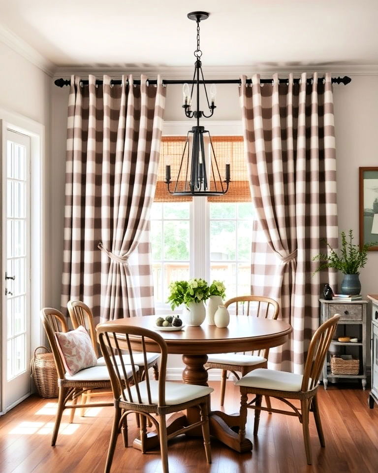 farmhouse inspired curtains cottagecore dining room - 40 Cottagecore Dining Room Ideas