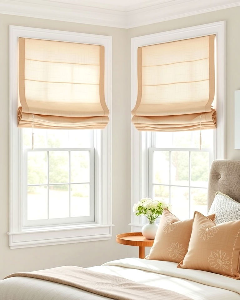 farmhouse roman shades farmhouse roman shades - 25 Farmhouse Curtain Ideas